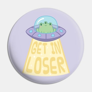 Cute Frog UFO Pin