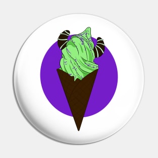 Maleficent Ice Cream Cone Pin