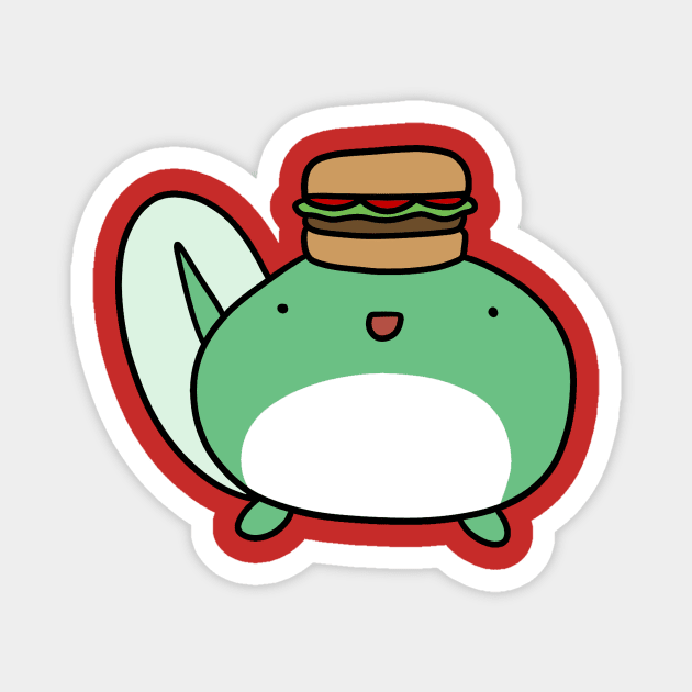 Hamburger Tadpole Magnet by saradaboru