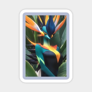 Tropical bird of paradise Magnet