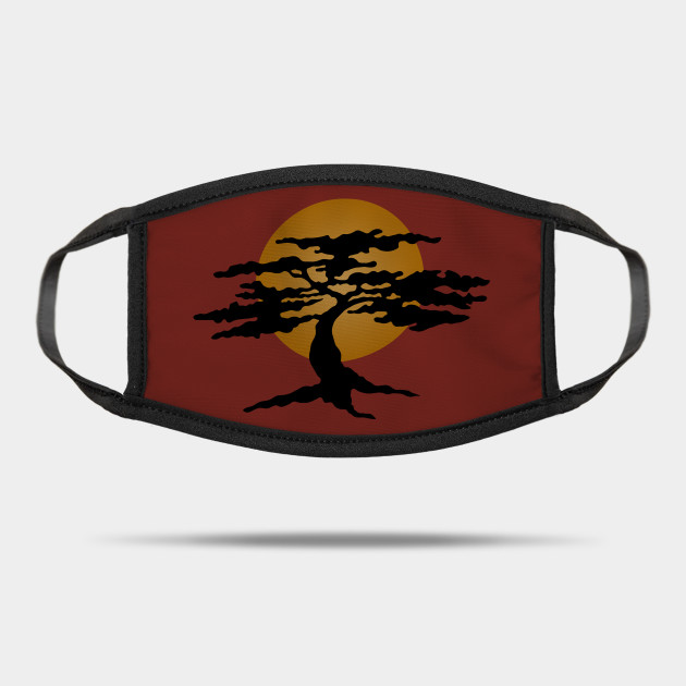 Bonsai Sunset Karate Kid Mask Teepublic Uk