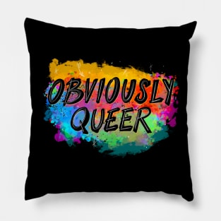 Obviously Queer Pillow