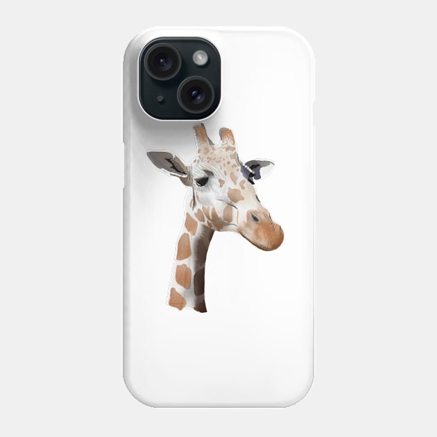 Beautiful Giraffe Art Phone Case by MamaODea