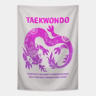 Taekwondo 5 Tenets Dragon Art Women & Girls Tapestry