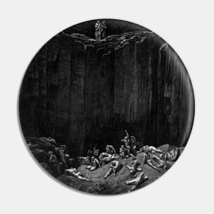 High Resolution Gustave Doré Illustration The Falsifiers / Alchemists Pin