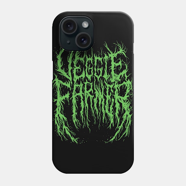 Veggie Farmer (Broccoli Green Variant) - Death Metal Logo Phone Case by Brootal Branding