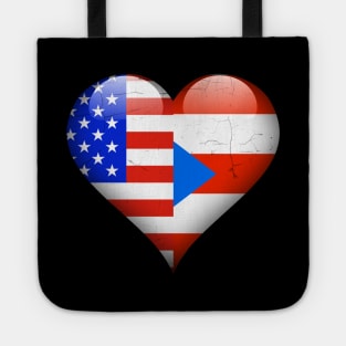 Half American Half Puerto Rican - Gift for Puerto Rican From Puerto Rico Tote