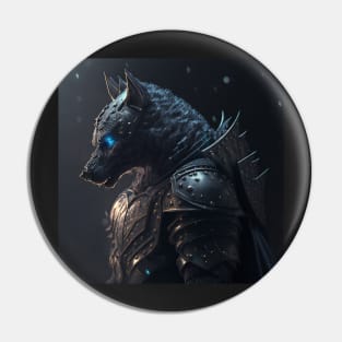 Dark Wolf Knight Pin