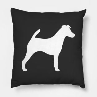 Smooth Fox Terrier Silhouette Pillow
