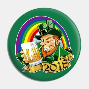 Drinking Leprechaun Pin