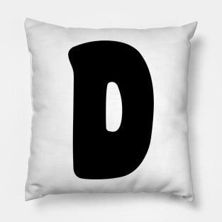 Letter D Pillow