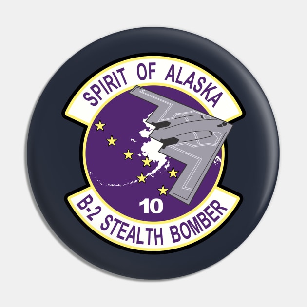 B-2 Stealth Bomber - Alaska Pin by MBK