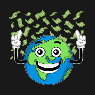 Planet Money - Space Explorer Astronaut Funny Cosmonaut Cash T-Shirt