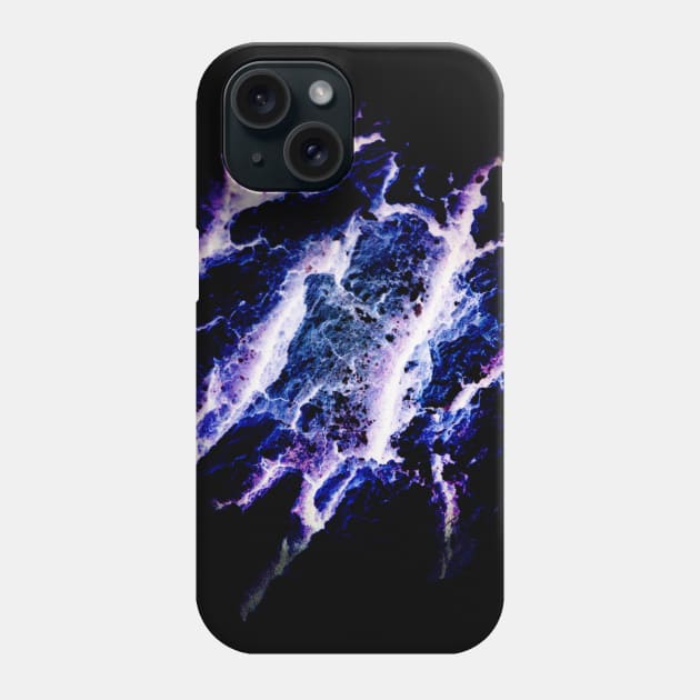 blue lightning Phone Case by RFMDesigns