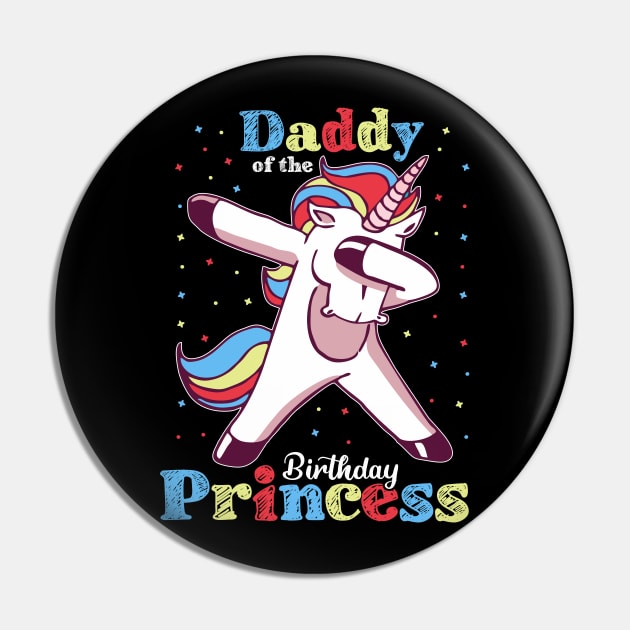 Dad of the Birthday Girl Pin by luisharun