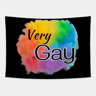 Very Gay Rainbow Cloud Tapestry