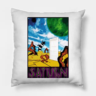 Visit Saturn! Pillow