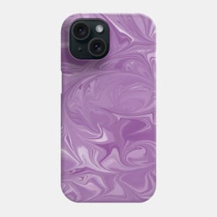 Purple Marbled Paint Swirl Phone Case