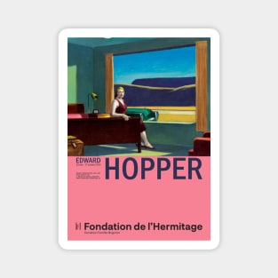 Edward Hopper - Western Motel - Minimalist Exhibition Art Poster Magnet