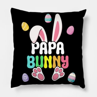 Easter Papa Cute Bunny Easter Family Pillow