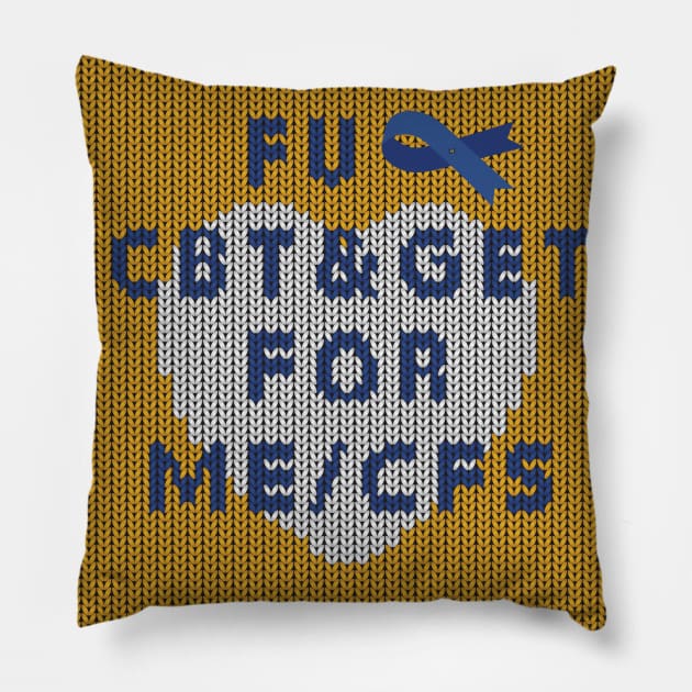 NO CBT & GET for ME/CFS Pillow by uncutcreations