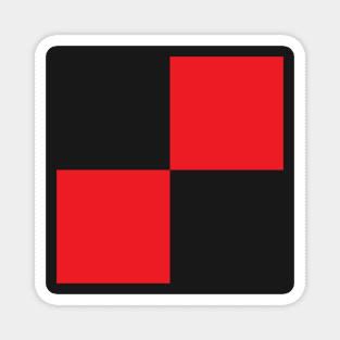 Bournemouth Red and Black Checkered Fan Flag Magnet