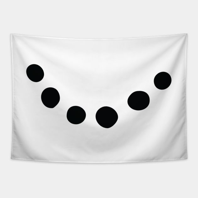 Snowman Face - Big Smiley Face - Funny Gift with Smile Tapestry by Islanr