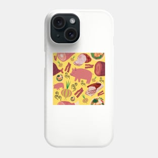 Porky Food Feast Phone Case