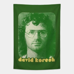 David Koresh /// Retro Style Cult Leader Design Tapestry