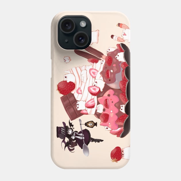 Strawberry Choco Icecream Phone Case by cottonvalent