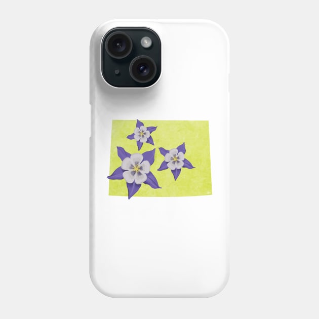 Colorado Columbine Phone Case by Lavenderbuttons