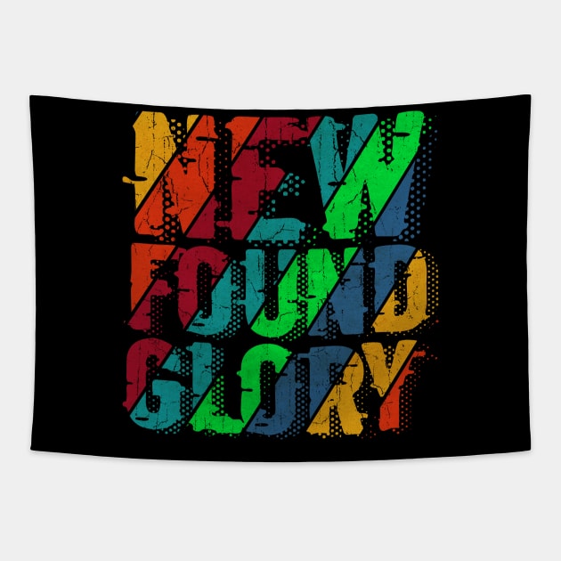 vintage color New Found Glory Tapestry by Rada.cgi