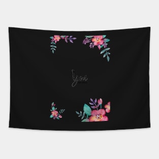 Flowers card Tapestry