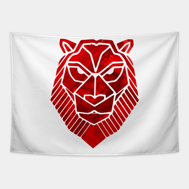 Lion Face Tapestry by denissmartin2020