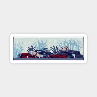 Axolotl Aquarium Magnet