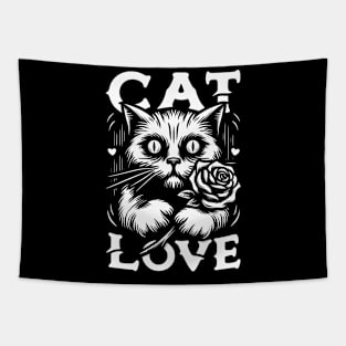 Cat love Tapestry