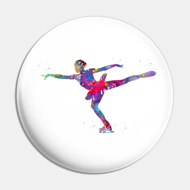 Ice Skater Pin by erzebeth