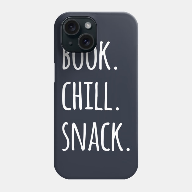 Nerd Squad Book Chill Snack Phone Case by notami