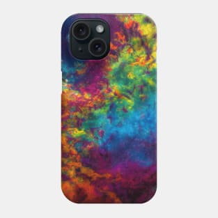 Psychedelic Multicolored Dye Galaxy Phone Case