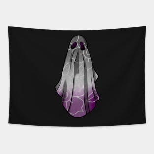 Asexual Pride Flowery Ghost Tapestry