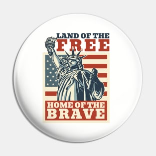 4th of july - land of the free Pin