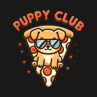 Funny Pizza Cute Puppy Dog Lover T-Shirt