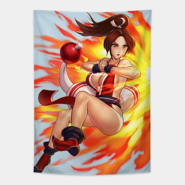 Mai Shiranui Tapestry by hybridmink