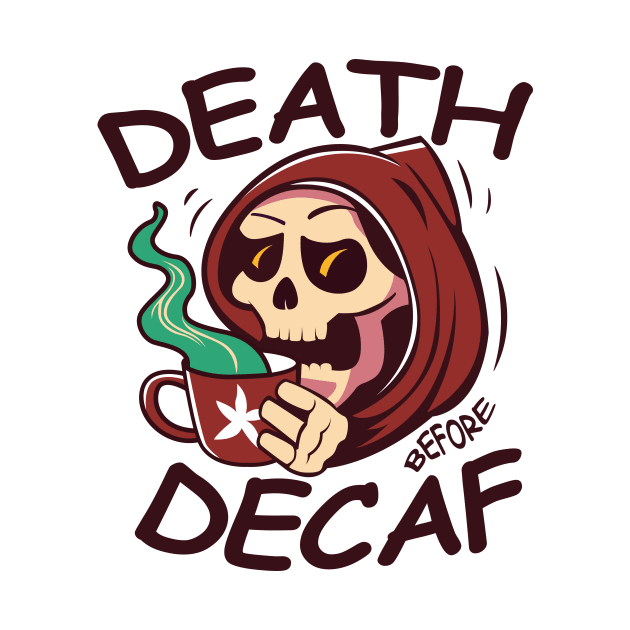 Death before decaf - Grim Reaper by gastaocared