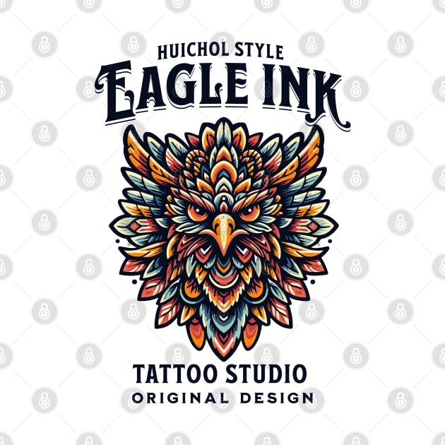 Majesty of the Eagle in huichol style by Casually Fashion Store