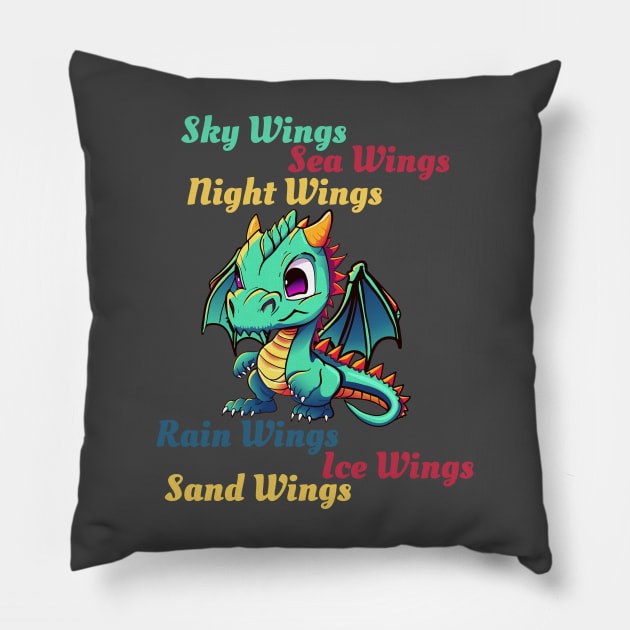 sky wing Pillow by Jimmynice