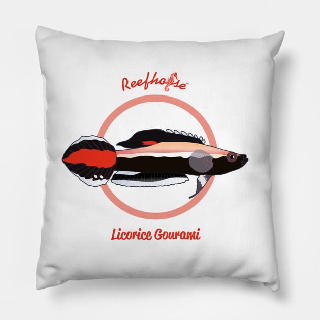 Licorice Gourami Pillow by Reefhorse