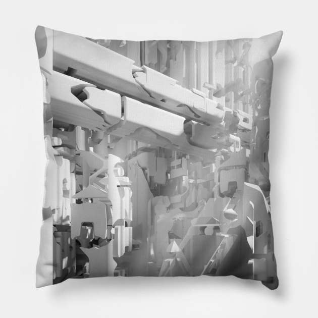 Megalopolis Pillow by THERENDERSHOW