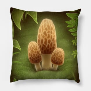 Morel Mushrooms Pillow