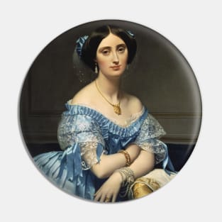 Josephine-Eleonore-Marie-Pauline de Galard de Brassac de Bearn, Princesse de Broglie by Jean Auguste Dominique Ingres Pin
